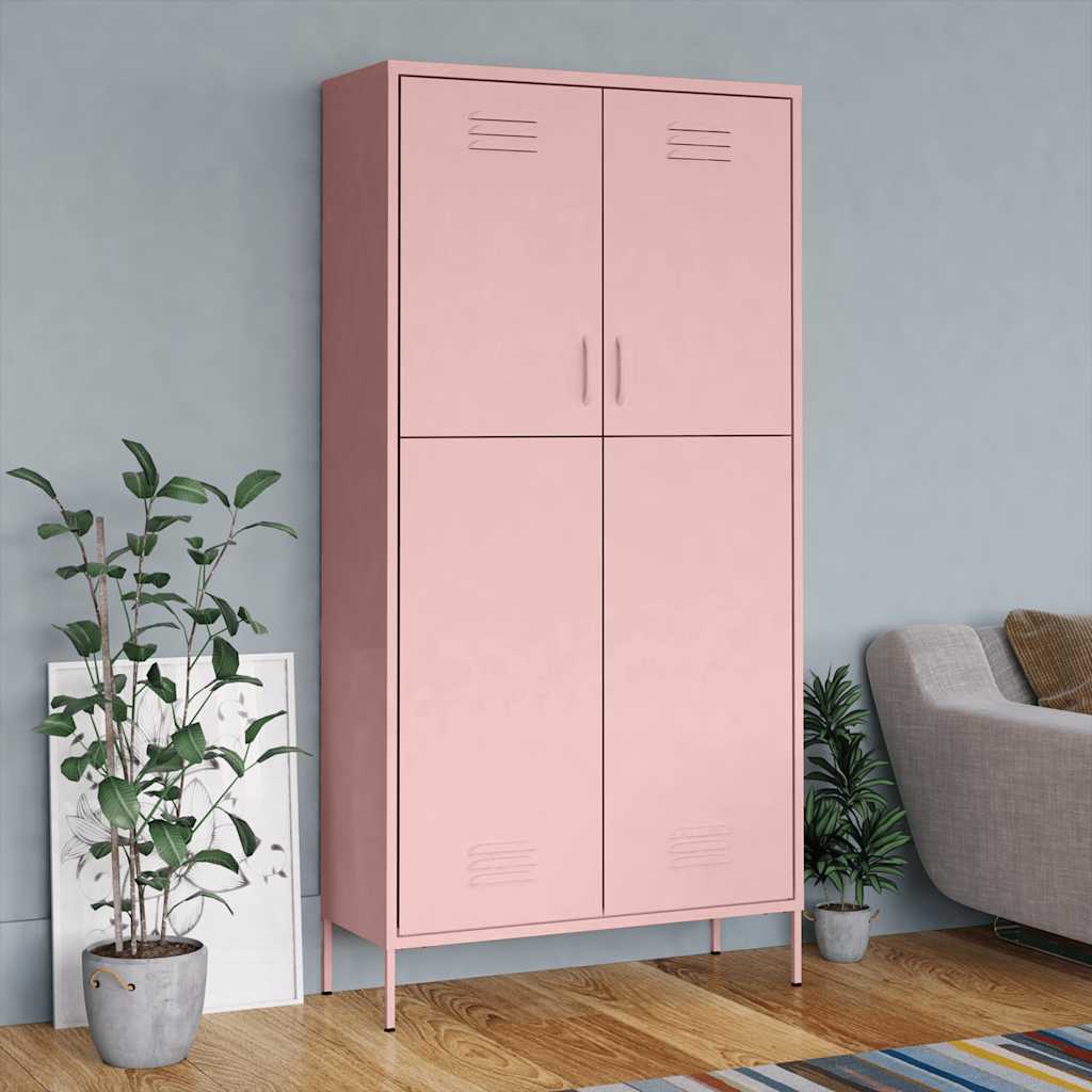 Kleiderschrank Olivgrün 90x50x180 cm Stahl