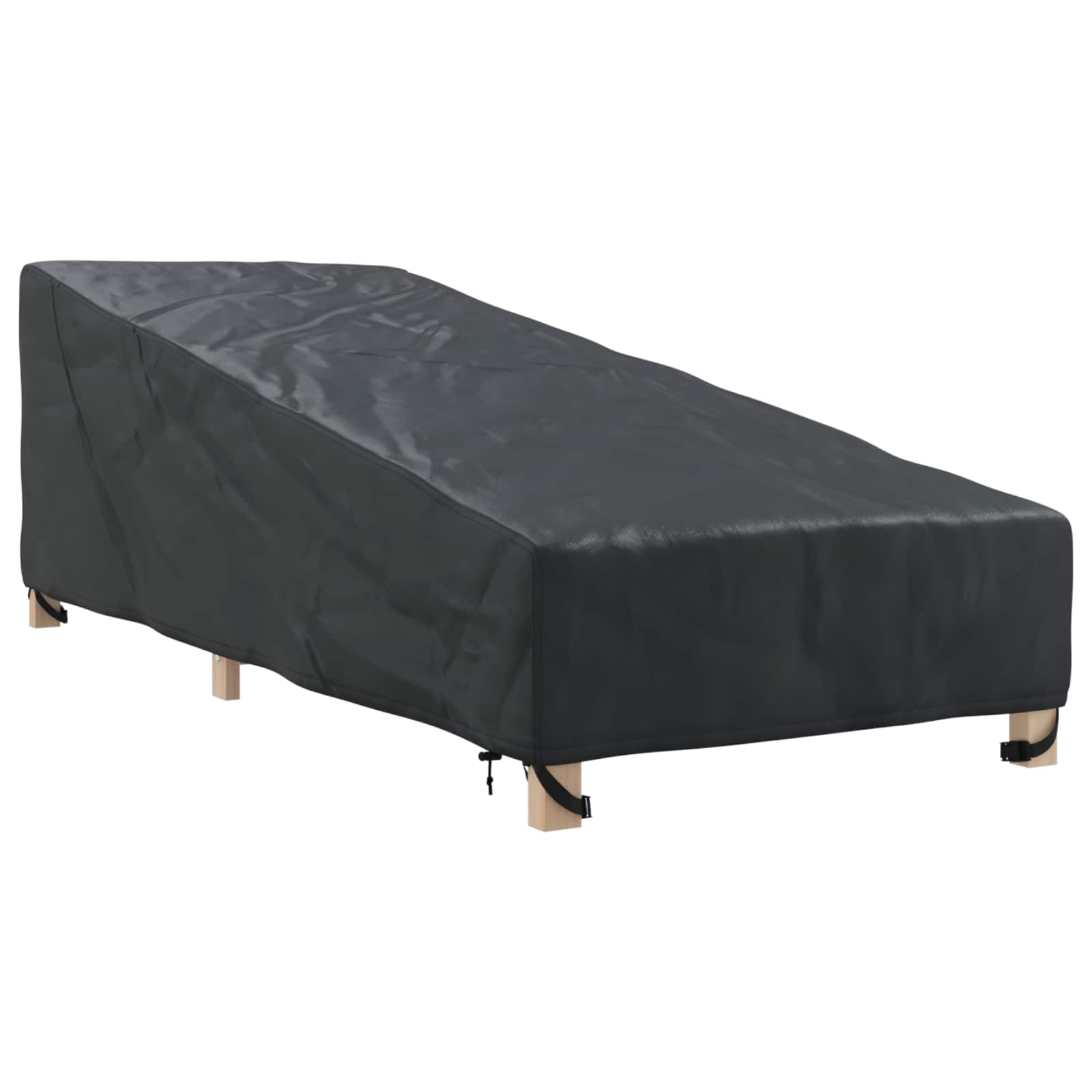 Abdeckung für Möbel für den Outdoor Schwarz 195 x 76 x 82 cm