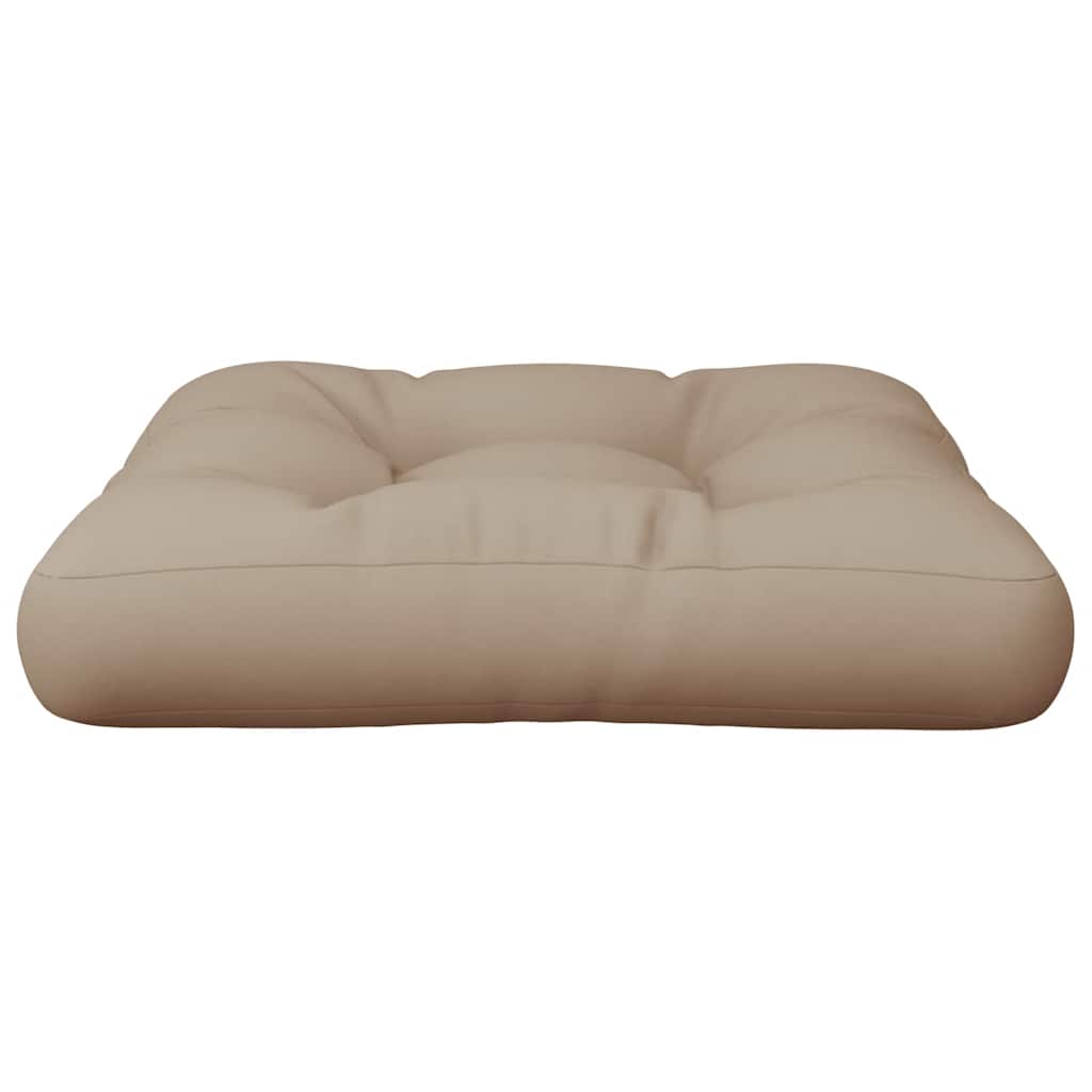 Palettenkissen 3-tlg. Taupe Stoff