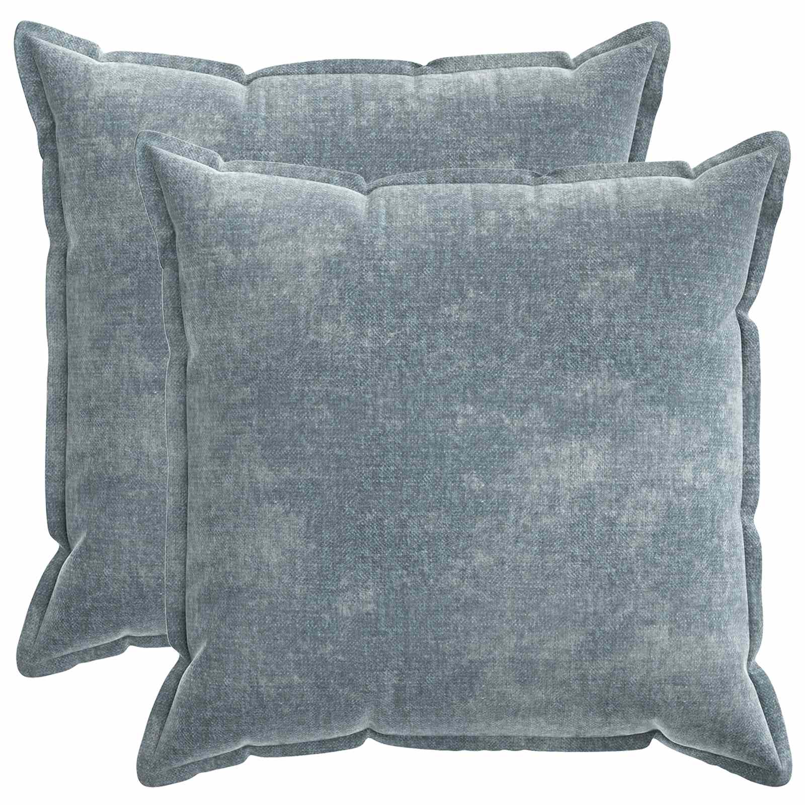 Kissenbezug 2 Stk. HOUTEN Dunkelgrau 30 x 30 cm Chenille-Stoff