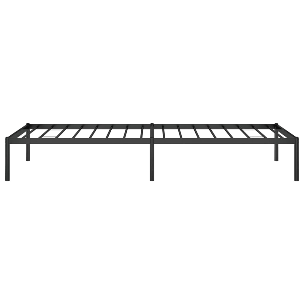 Bettgestell Metall Schwarz 75x190 cm