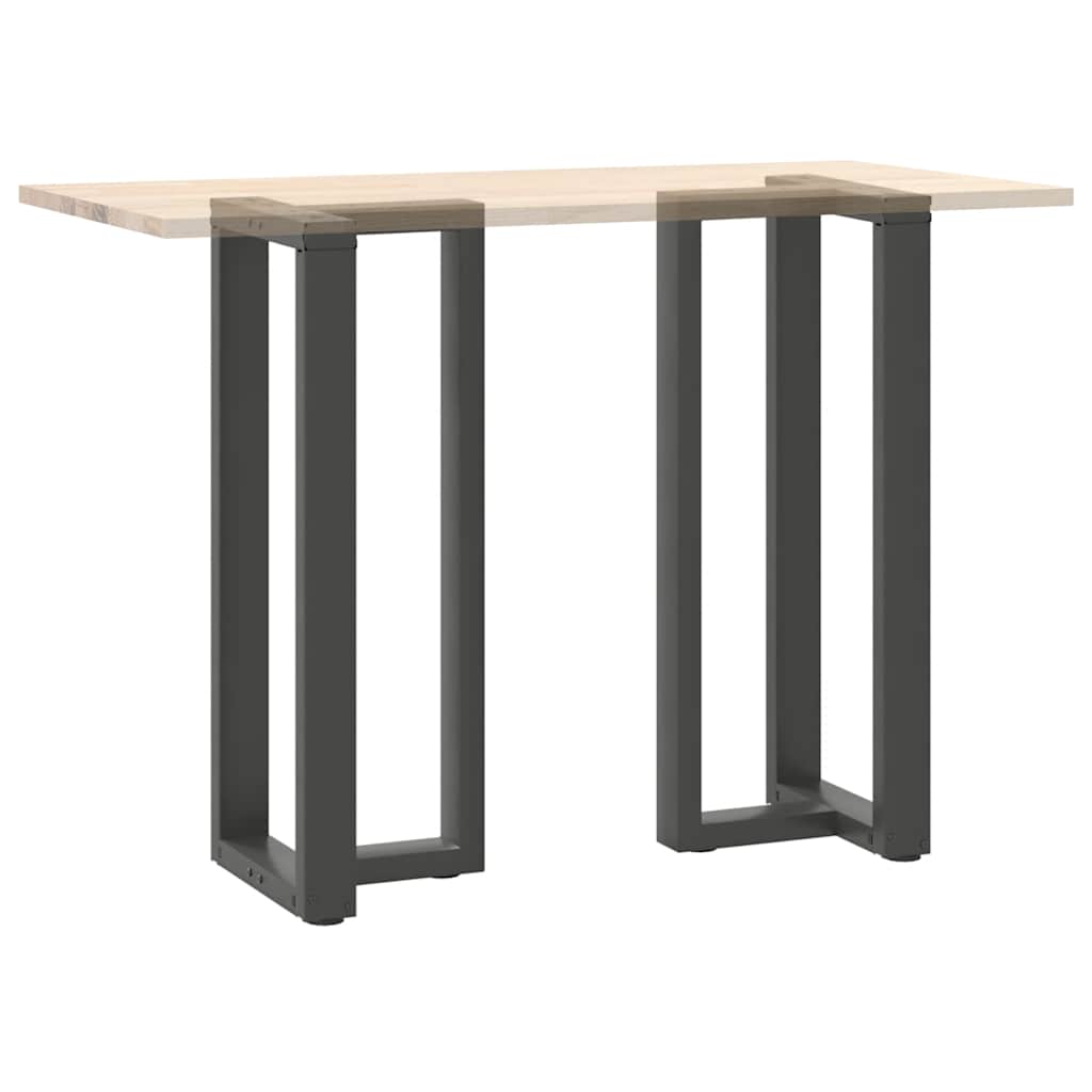 Couchtischbeine T-Form 2 Stk. Schwarz 30x25x(30-31) cm Stahl
