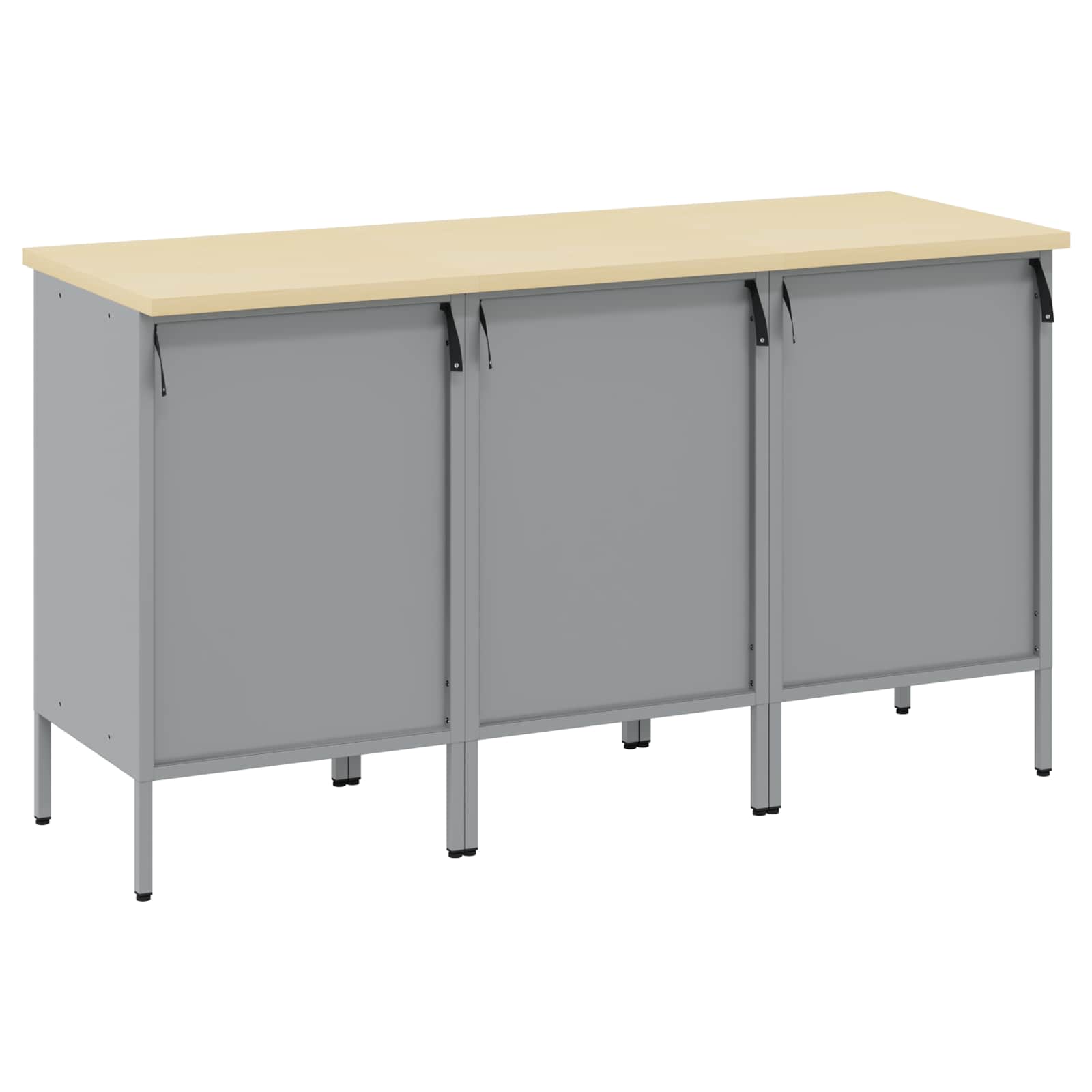 Werkbank mit Schubladen 2 pcs Rot und Grau 100 x 55 x 85 cm