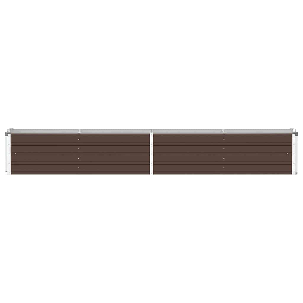 Hochbeet Braun 160 x 80 x 77 cm Verzinkter Stahl