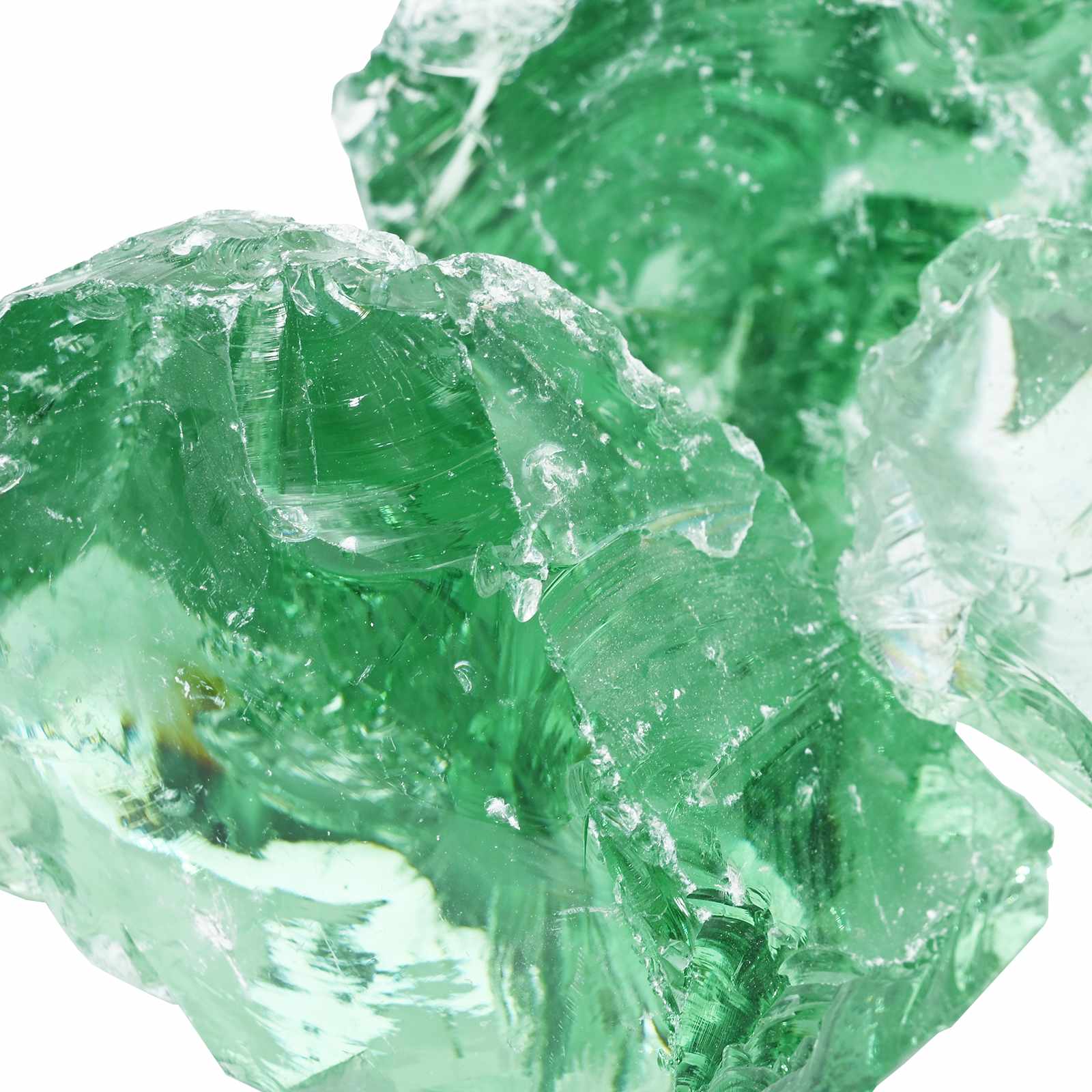 Gabionensteine aus Glas Grün 60-120 mm 25 kg