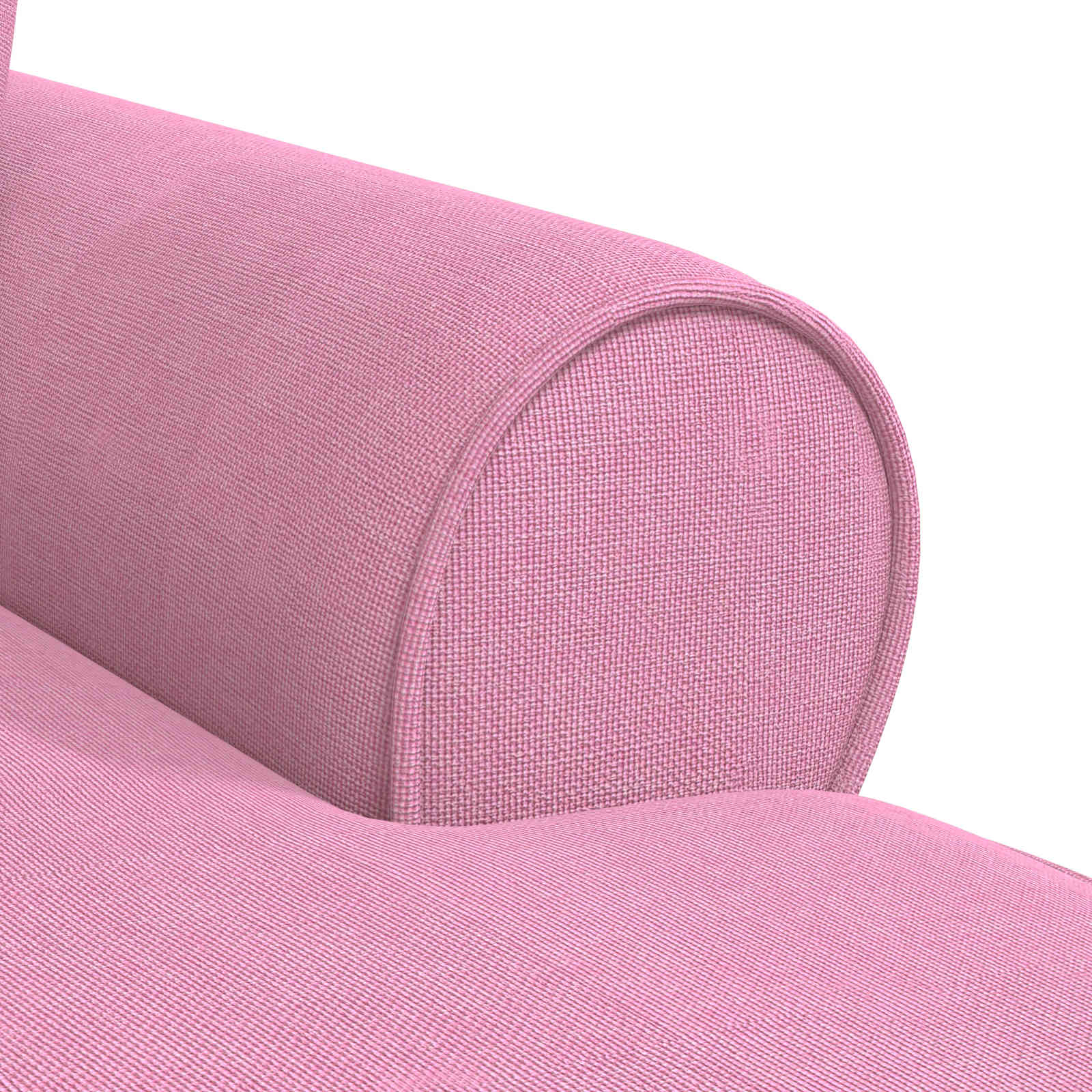 Chaise Lounge mit Rock mit Kissen 3 pcs Hellgrau Stoff
