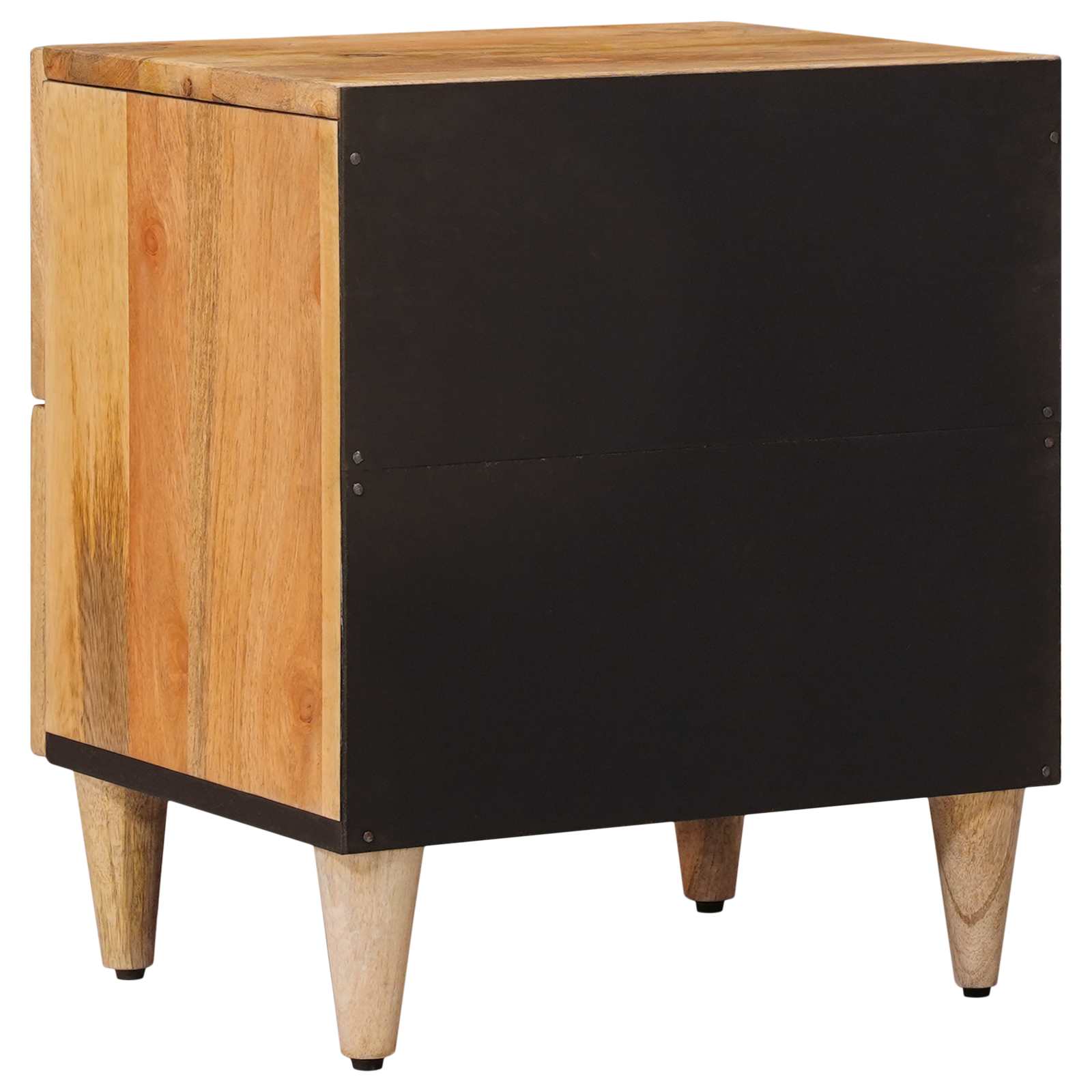 Nachttisch Braun 40 x 33 x 46 cm Massivholz Mango