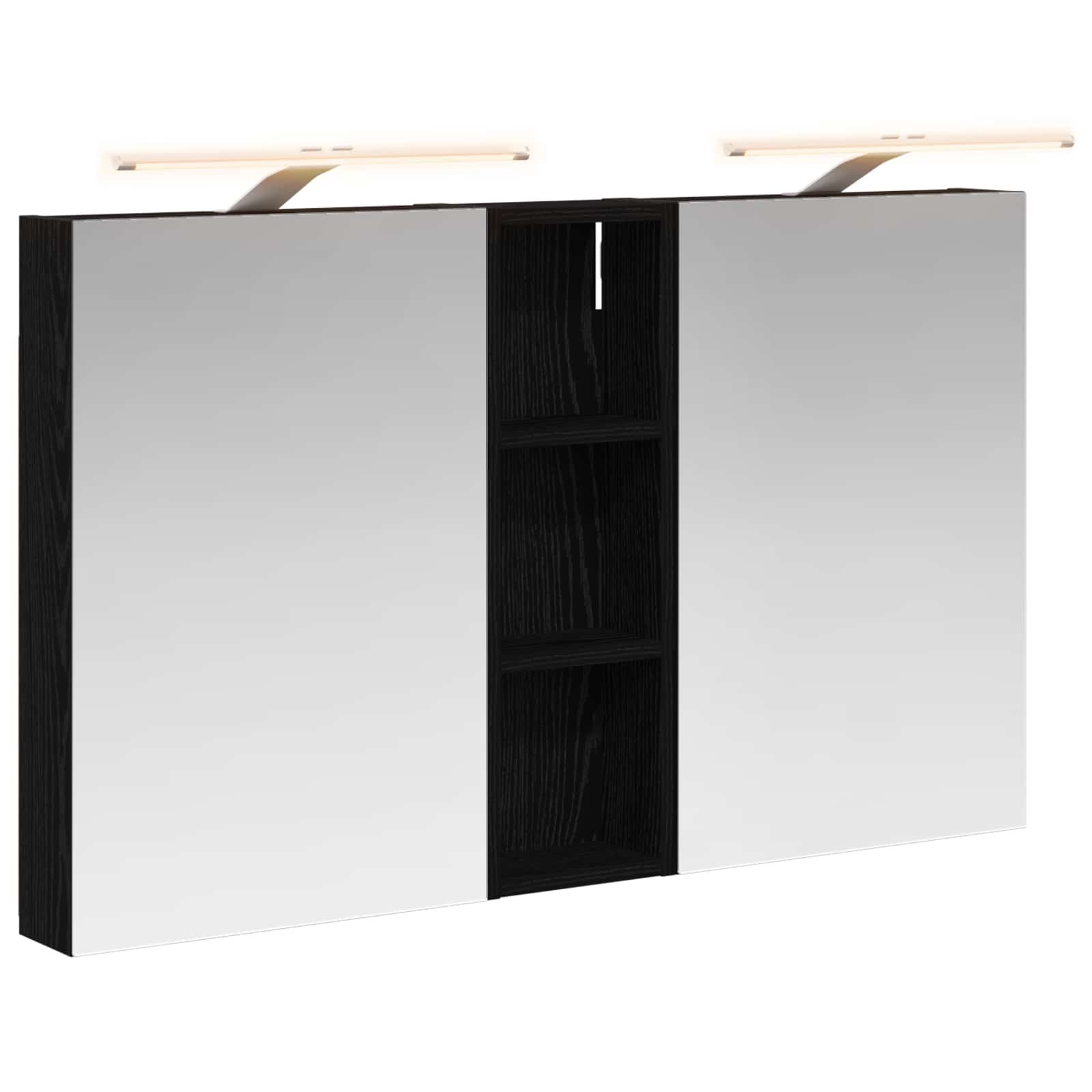 Badezimmerschrank-Set 3 pcs 80 x 10,5 x 50 cm Holzwerkstoff