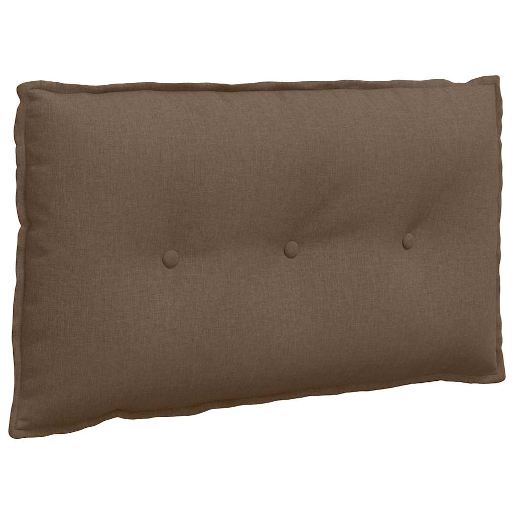 Rückenkissen Hellgrau 50 x 19 x 45 cm Stoff