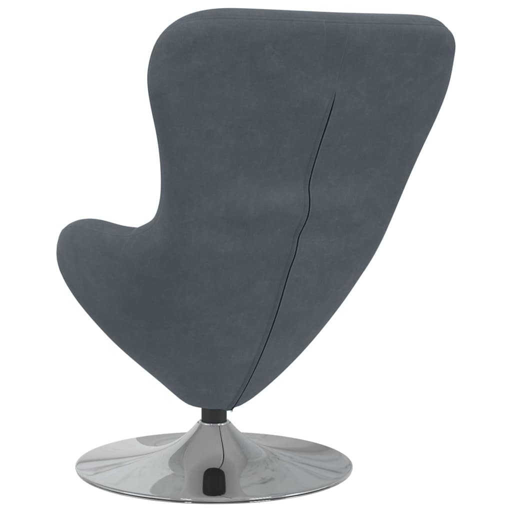 Eiersessel Blau Samt
