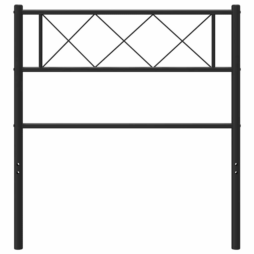 Ersatz-Kopfteil Metall Schwarz 100 cm