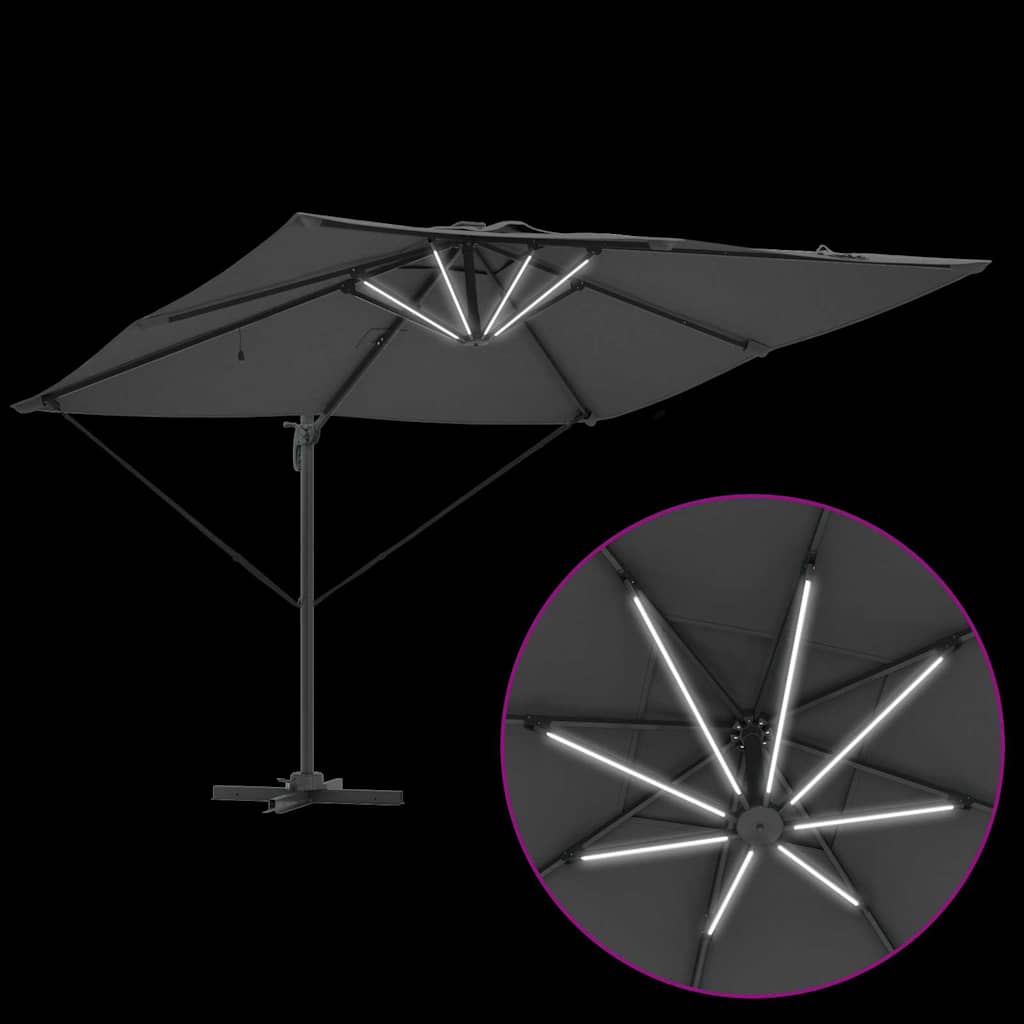 Sonnenschirm Sand 286 x 284 x 270 cm Aluminium und Polyester