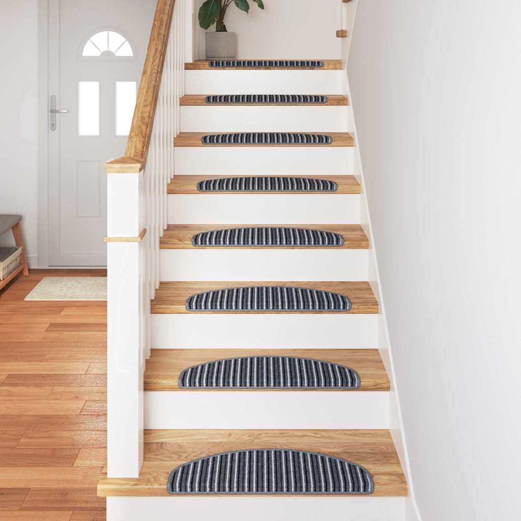 Selbstklebende Treppenschoner 15 pcs Anthrazit 56 x 17 x 3 cm