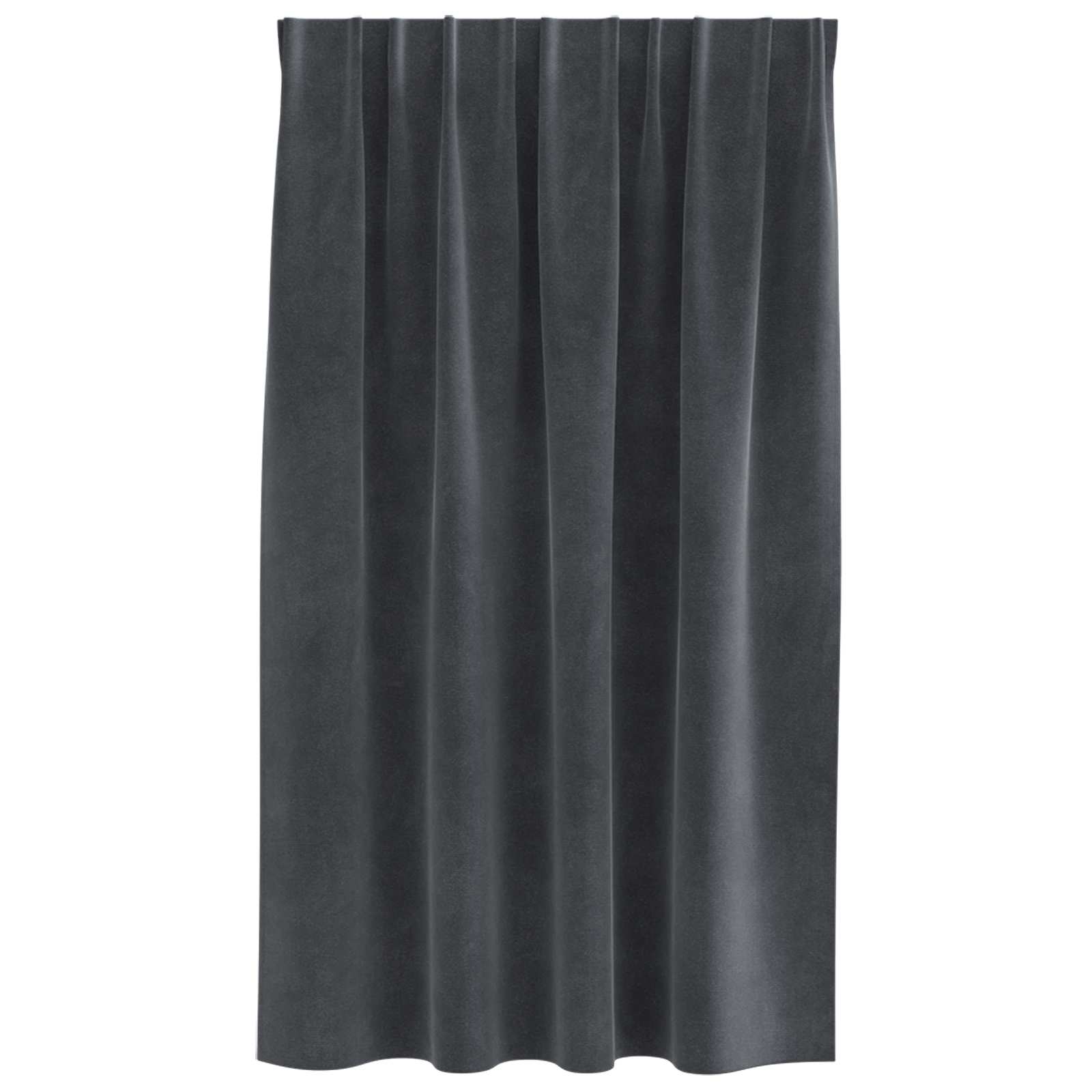 Verdunkelungsvorhänge 2 pcs Schwarz 140 x 140 cm Samt