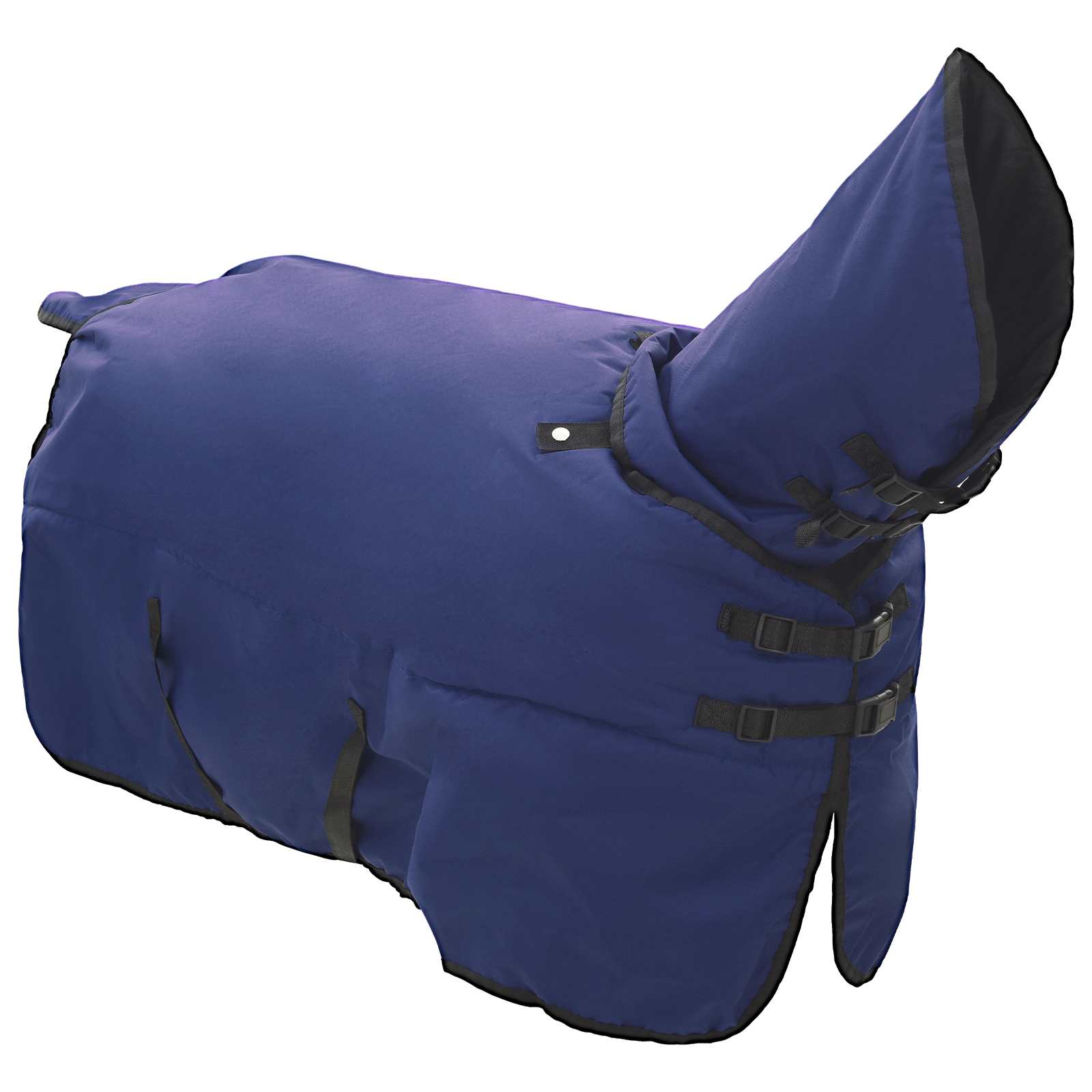Pferdedecke Dunkelgrün und Schwarz 75 cm Polyester