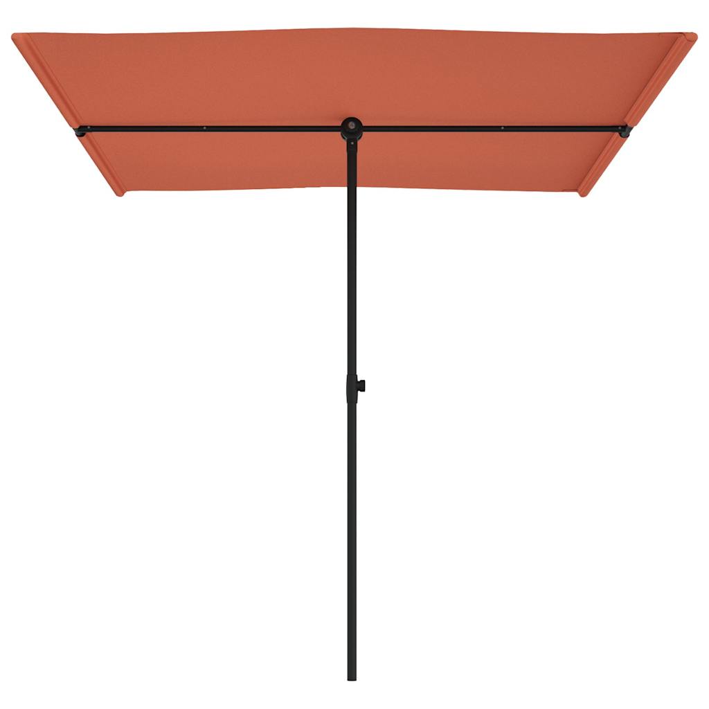 Sonnenschirm mit Aluminium-Mast 180x110 cm Bordeauxrot