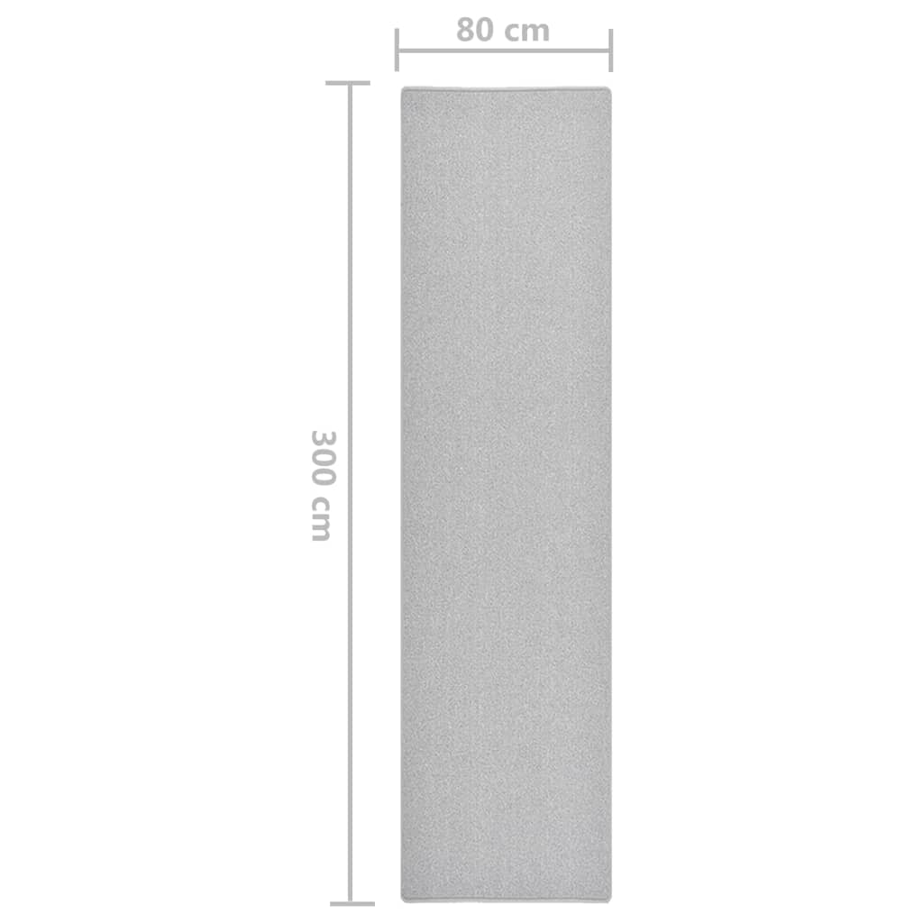 Teppichläufer Anthrazit 80 x 500 cm 100% Polypropylen