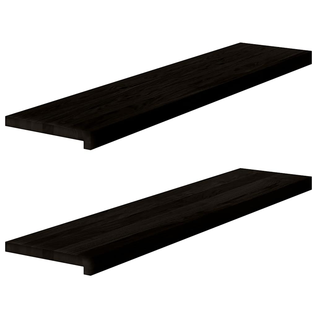 Treppenstufen 4 Stk. Unbehandelt 70x25x2 cm Massivholz Eiche