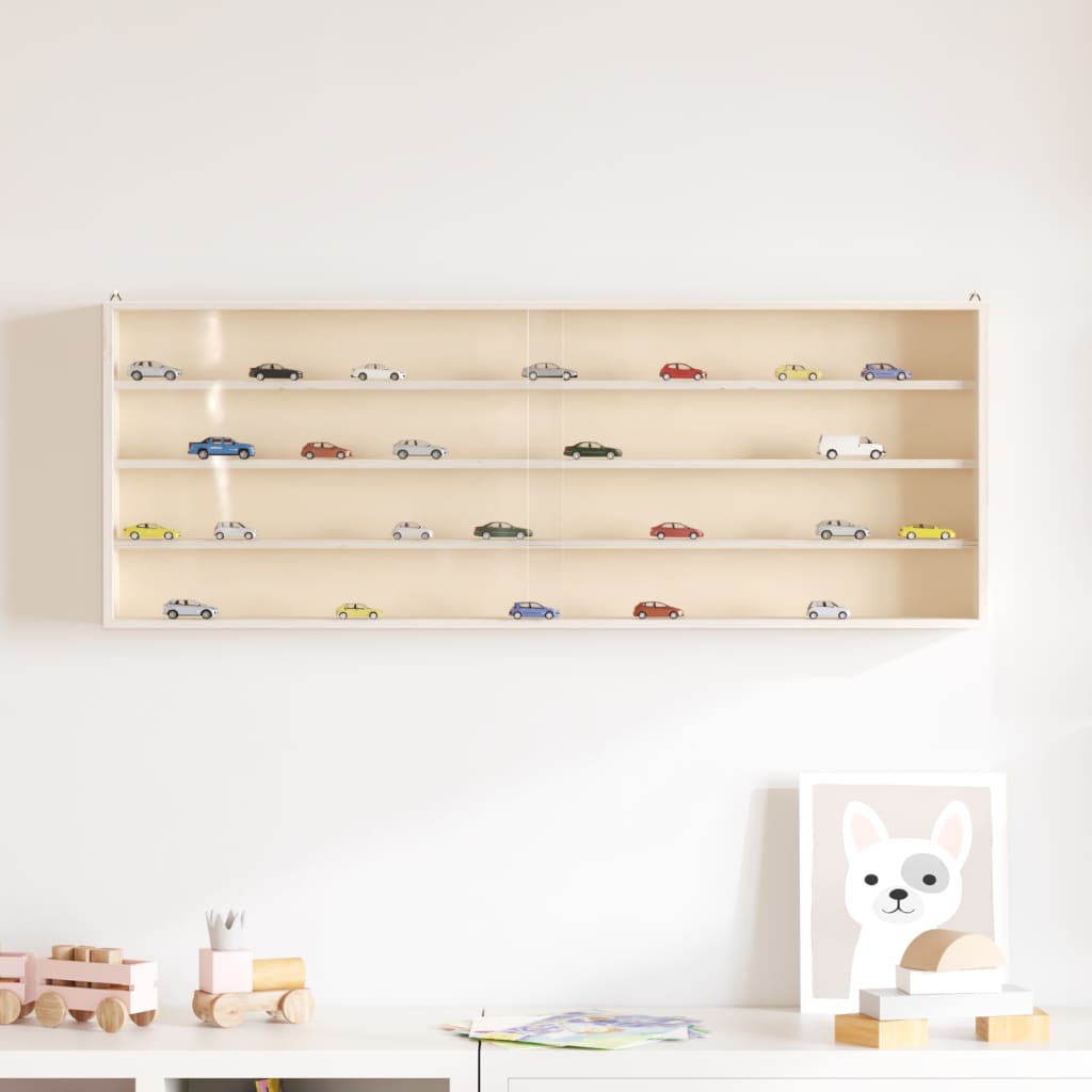 Sammlervitrine aus Holz mit Türen 40x8,5x37 cm