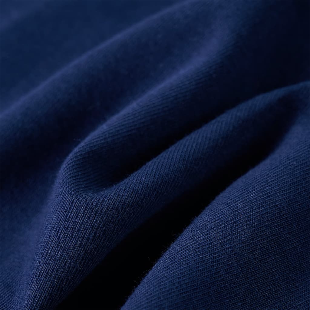 Kinder-Langarmshirt Marineblau 104