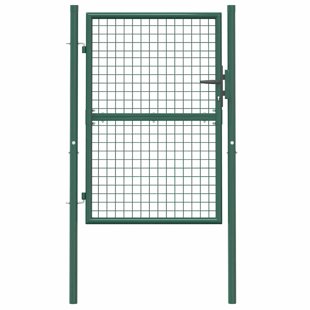 Zauntor Stahl 100x75 cm Grün