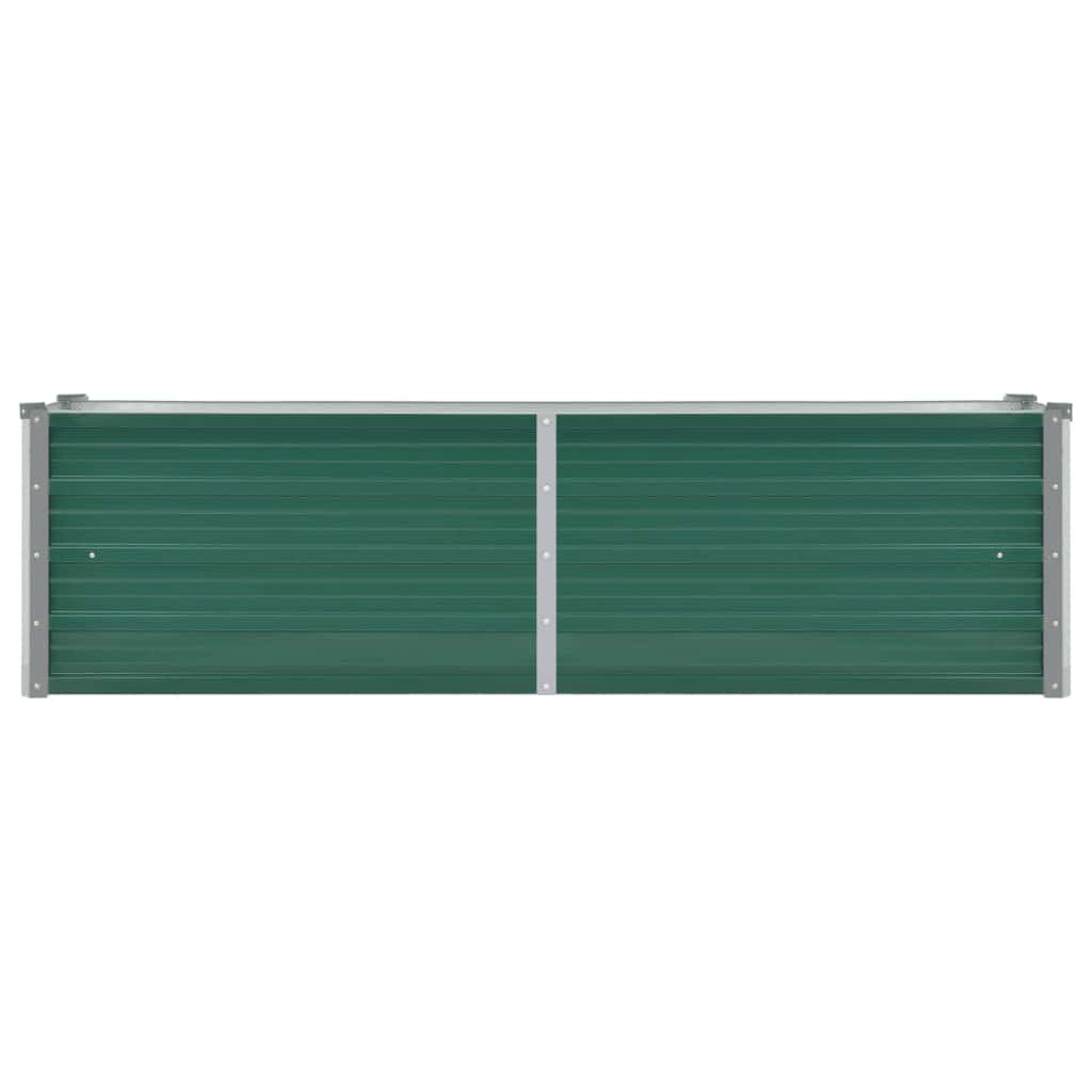 Garten-Hochbeet Verzinkter Stahl 240x80x77 cm Grün