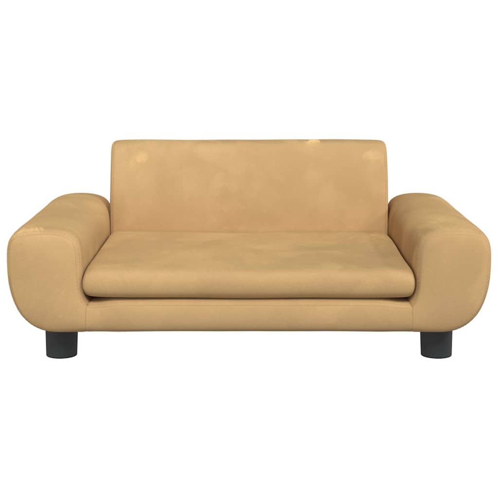 Kindersofa Blau 100x54x33 cm Samt