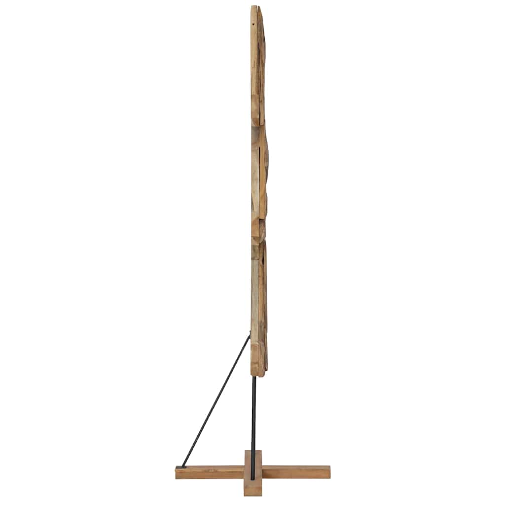 Weihnachtsbaum mit Ständer Braun 90 cm Massivholz Teak