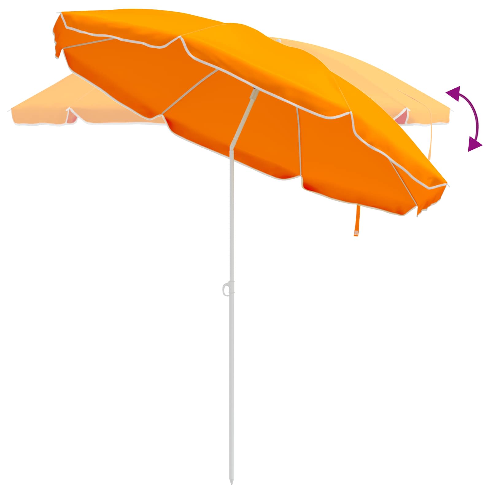 Sonnenschirm mit Stahlmast Sandfarbe 180 cm
