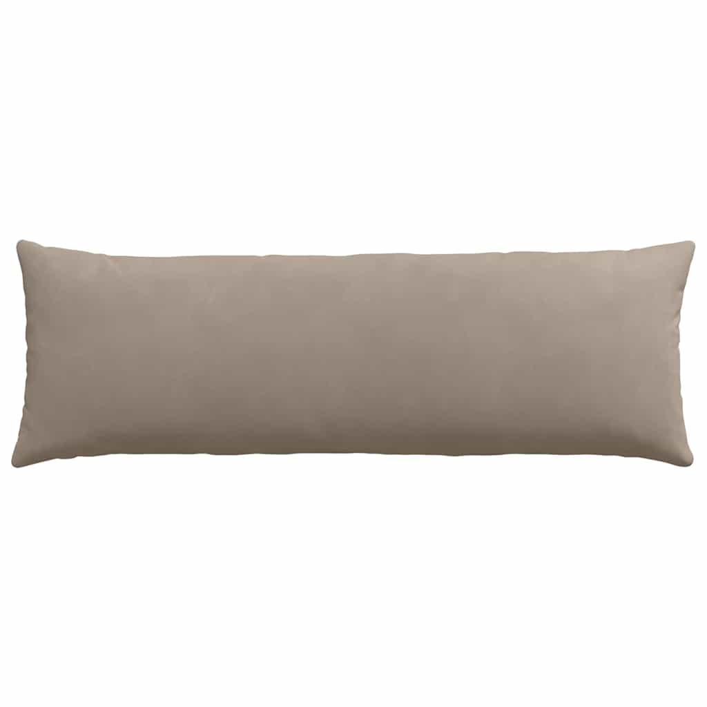 Sofakissen 2 Stück Taupe 50 x 30 cm Stoff