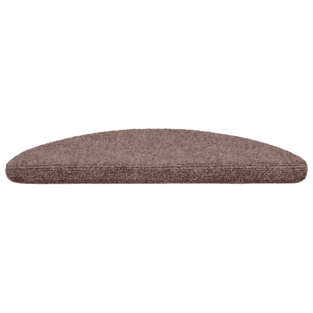 Stufenmatten Selbstklebend 15 Stk. 56x17x3 cm Hellbraun Halbrund