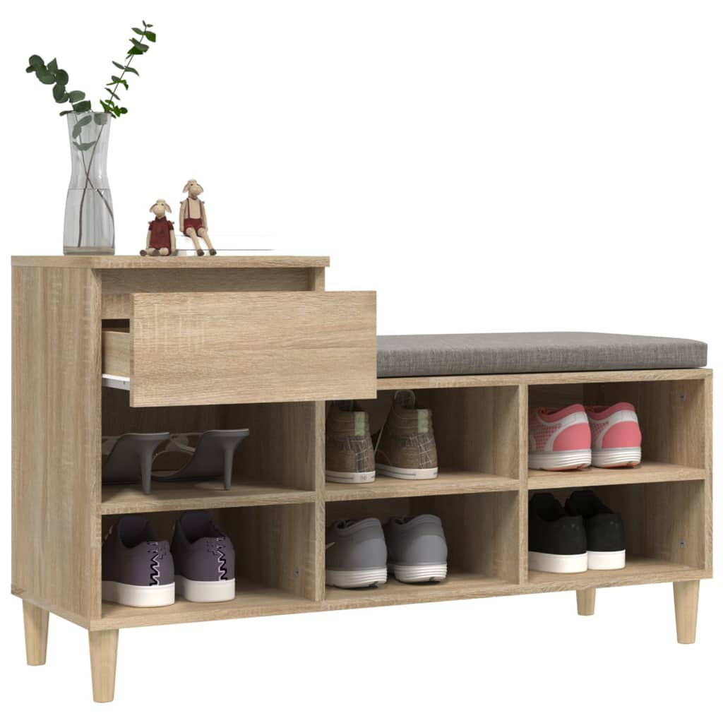 Schuhregal Weiß 102x36x60 cm Holzwerkstoff