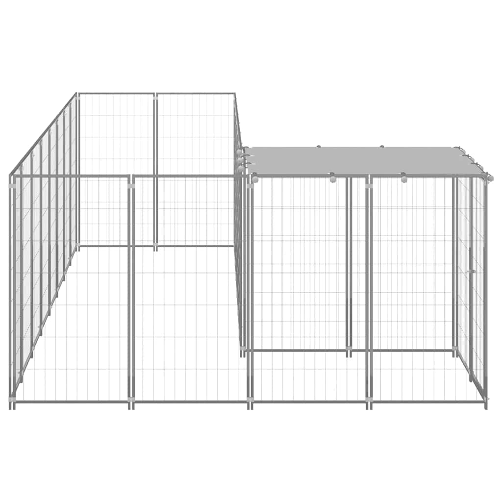 Hundezwinger Schwarz 6,05 m² Stahl