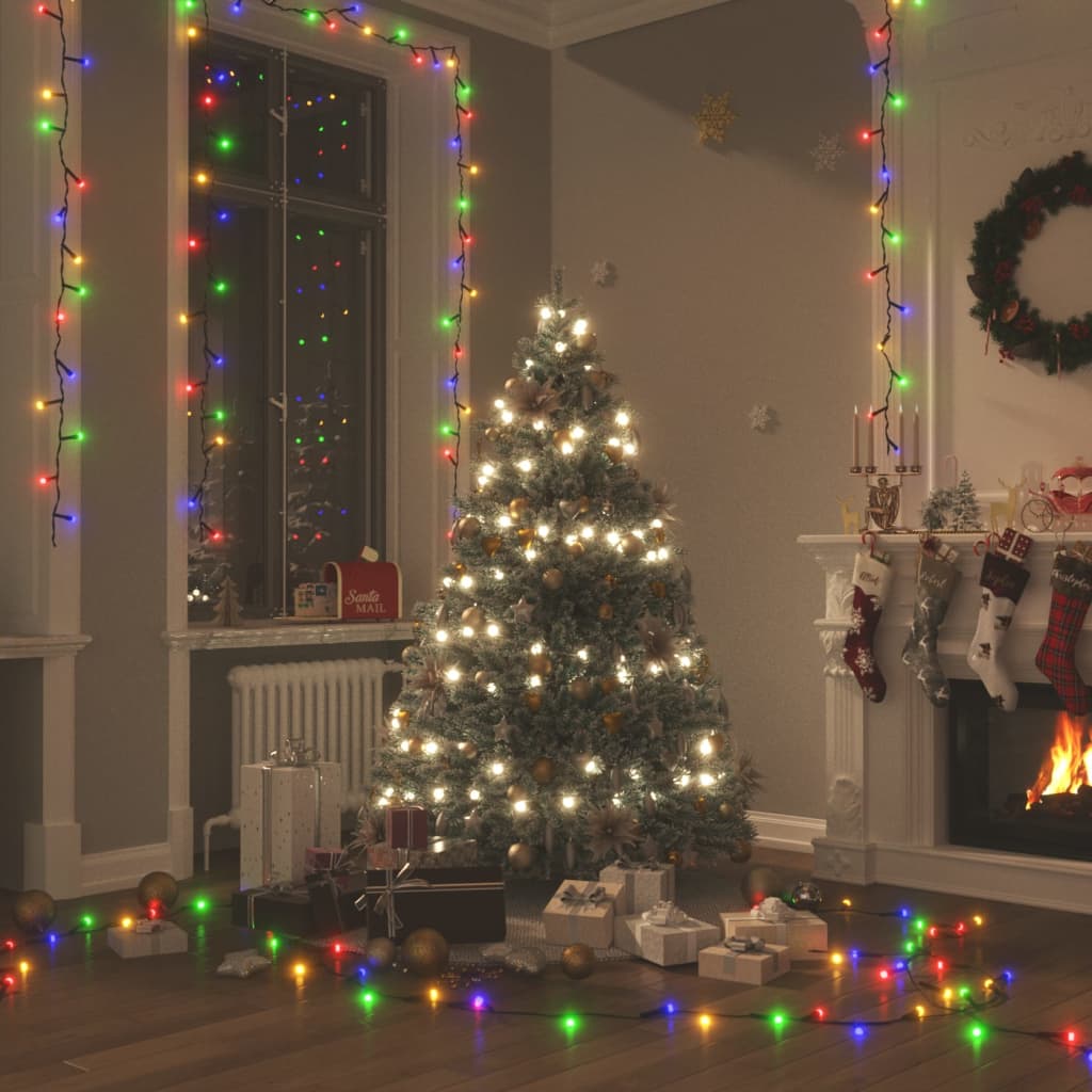 Lichterkette mit 400 LEDs Blau 40 m 8 Lichteffekte