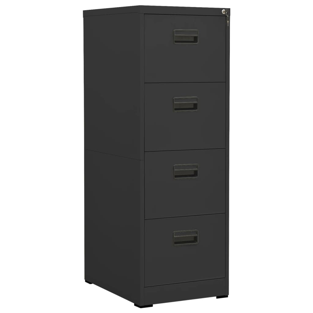 Aktenschrank Weiß 46x62x72,5 cm Stahl