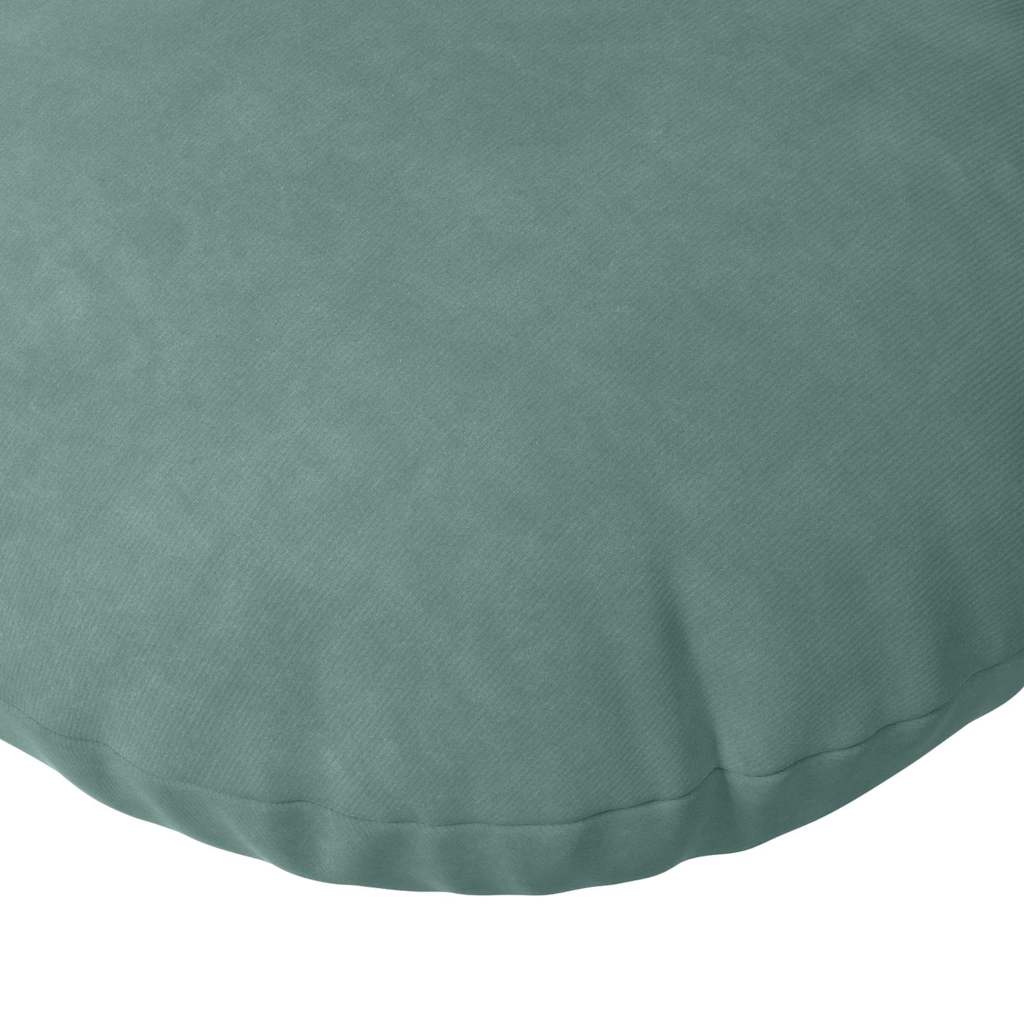 Sitzkissen 2 pcs Blau Ø30 x 13 cm Samt