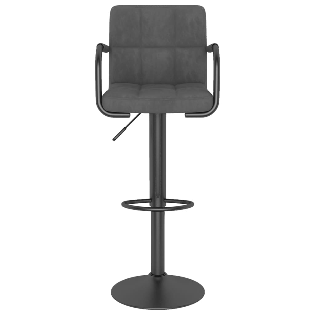 Barhocker 2 Stk. Blau Samt