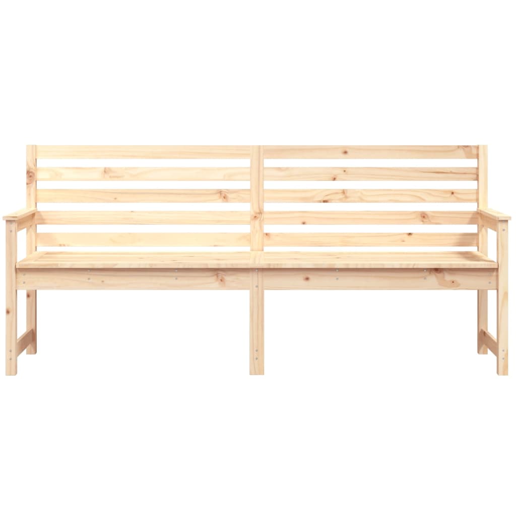 Gartenbank Grau 109x48x91,5 cm Massivholz Kiefer