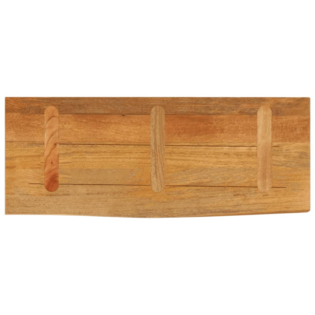 Wandregal 40x20x2,5 cm Rechteckig Massivholz Akazie Baumkante