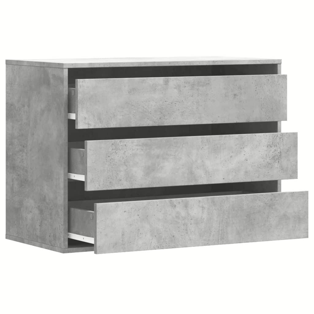 Schubladenschrank Schwarz Eichen-Optik 41 x 40 x 58 cm