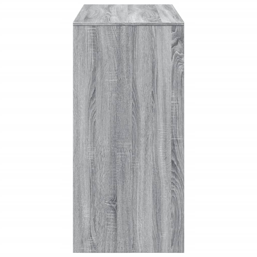Bartisch Schwarz Eichen-Optik 102 x 50 x 103,5 cm Holzwerkstoff