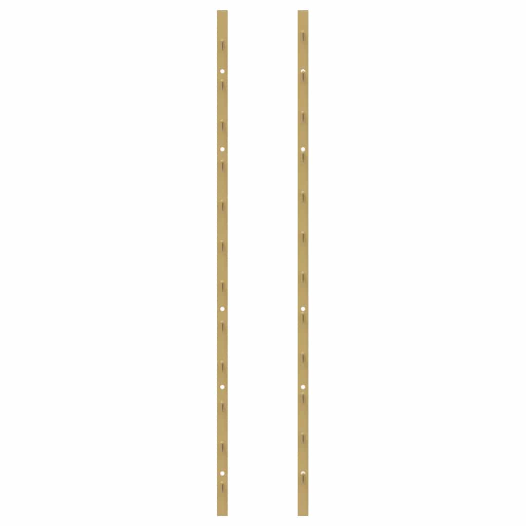 Wand-Weinregal für 24 Flaschen Schwarz Eisen