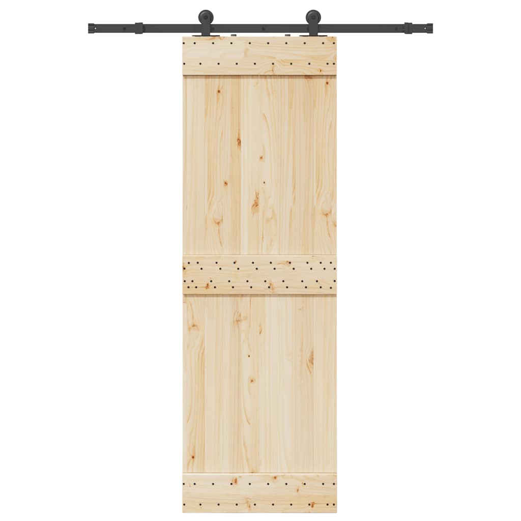 Schiebetürbeschlag-Set SKIEN 183 cm Stahl Schwarz
