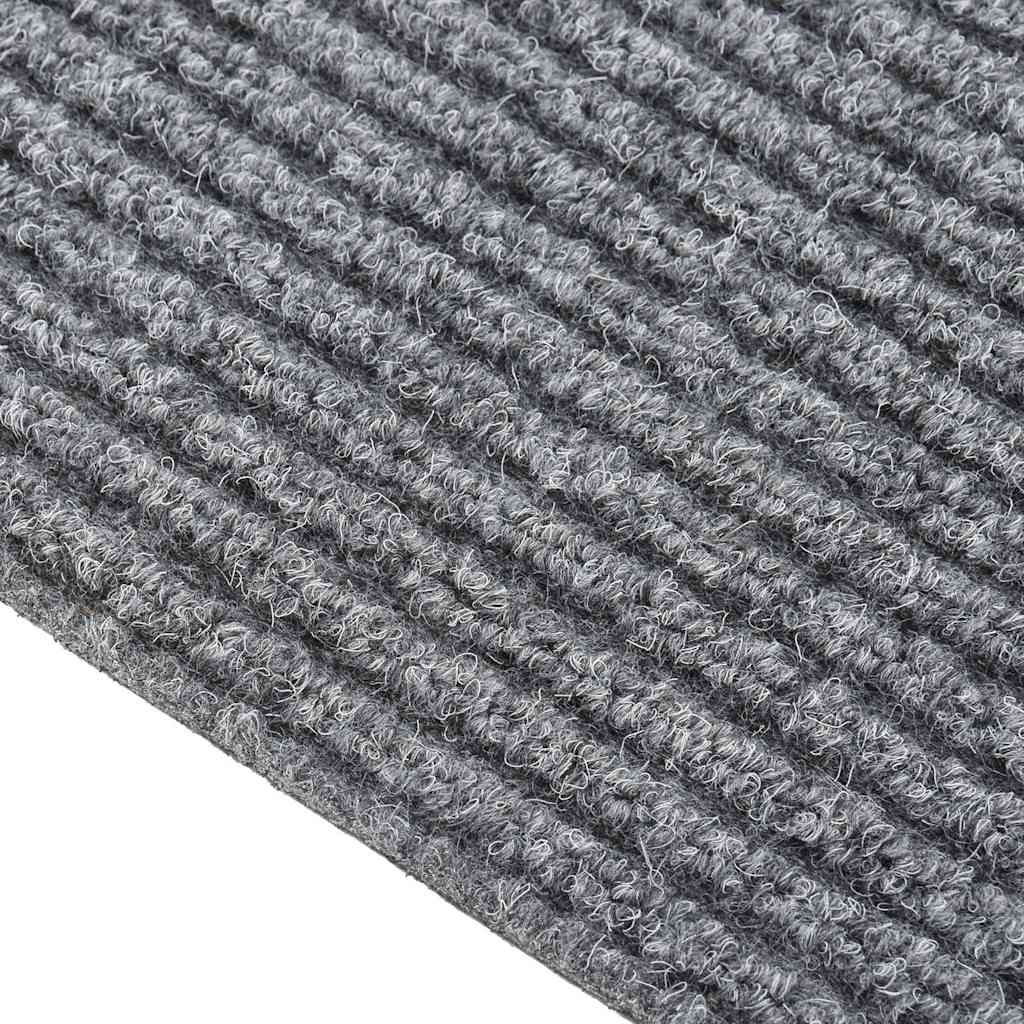 Teppichläufer Grau 80 x 150 cm Stoff