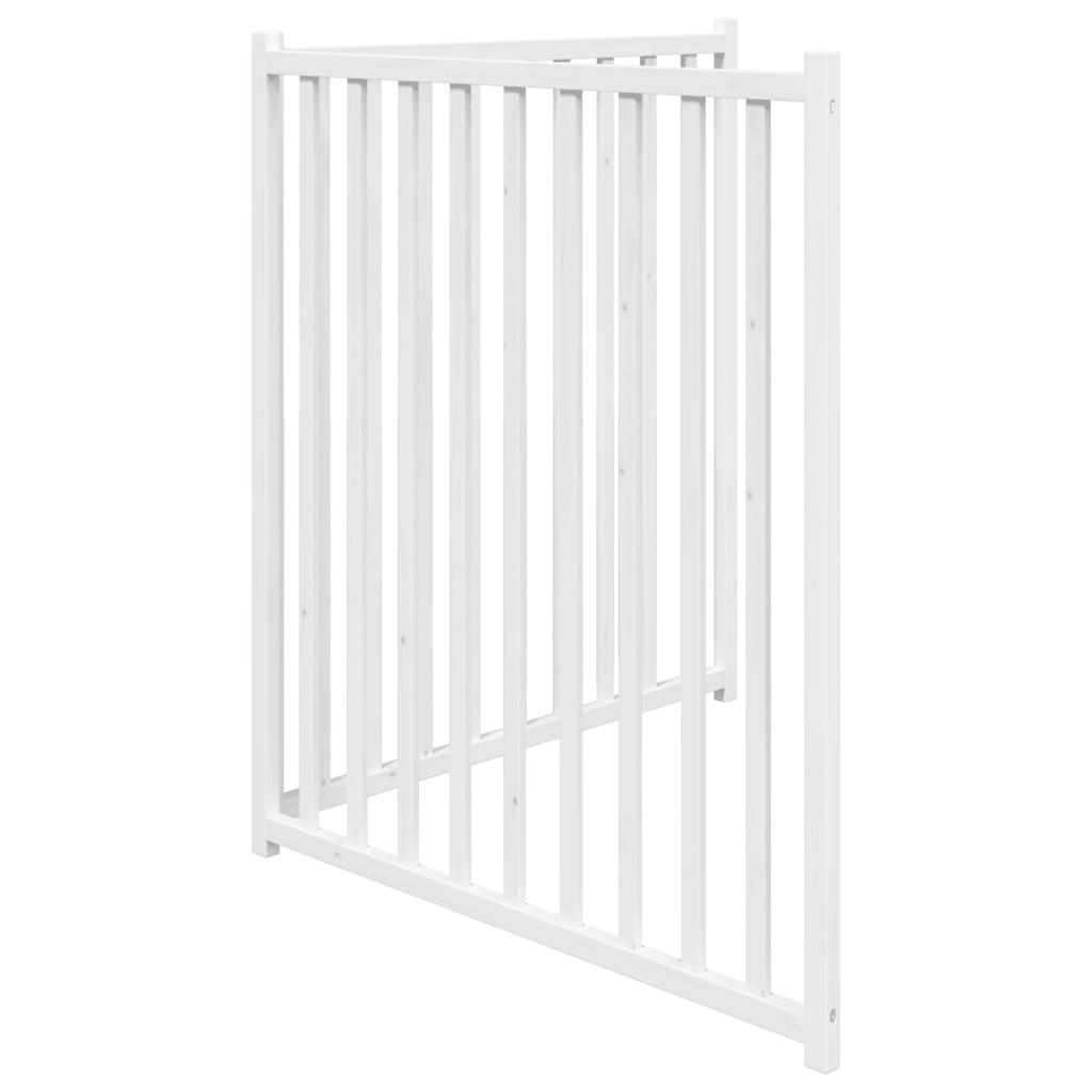 3-tlg. Hundetor Faltbar 150 cm Massivholz Tanne