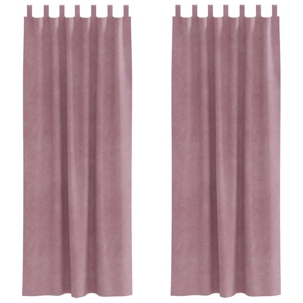 Verdunkelungsvorhänge 2 pcs Schwarz 140 x 140 cm Samt
