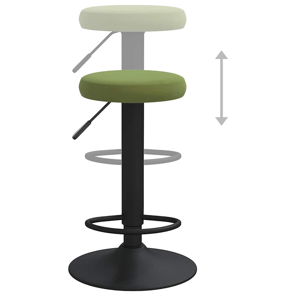 Barhocker 2 Stk. Schwarz Samt