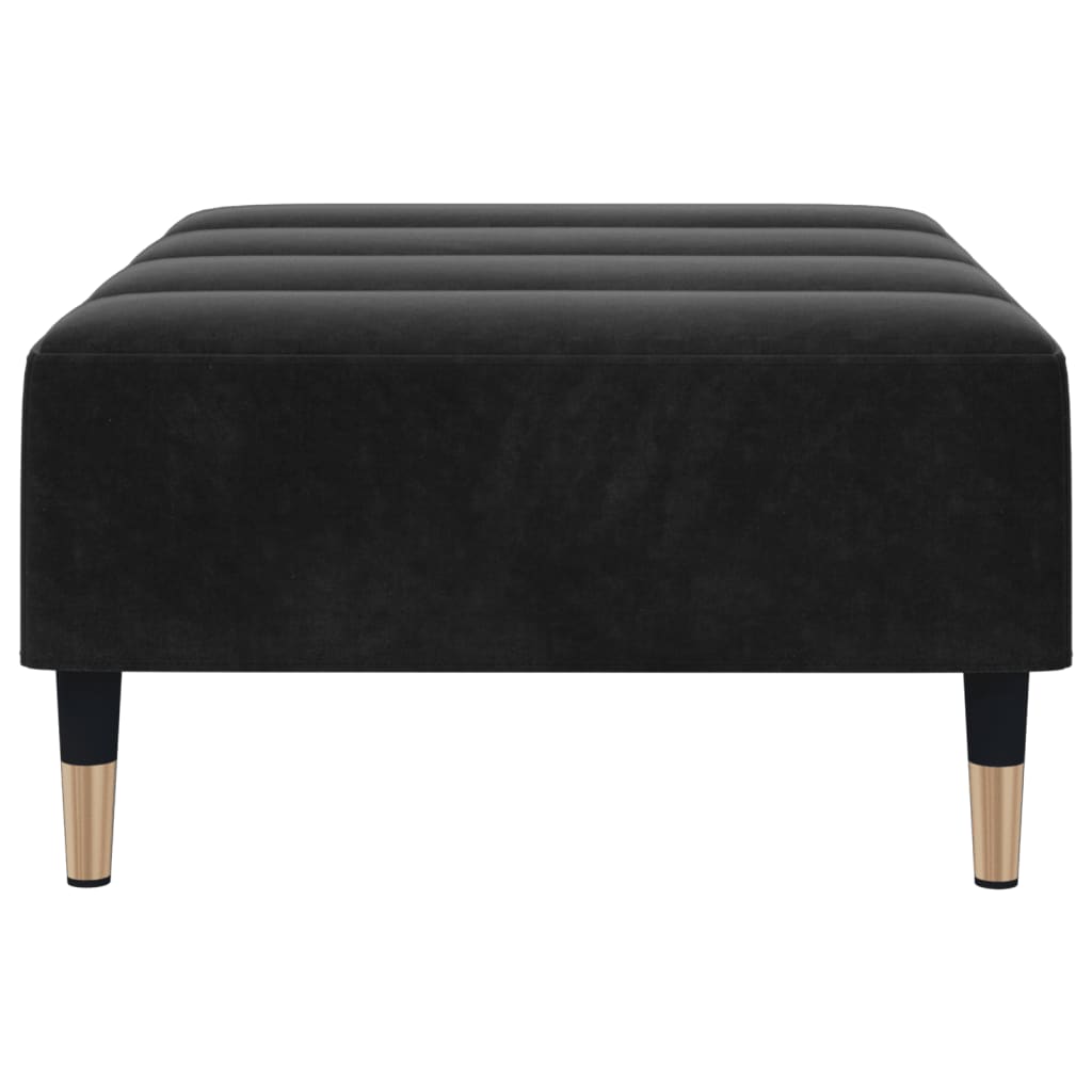 Fußhocker Hellgrau 77x55x31 cm Samt