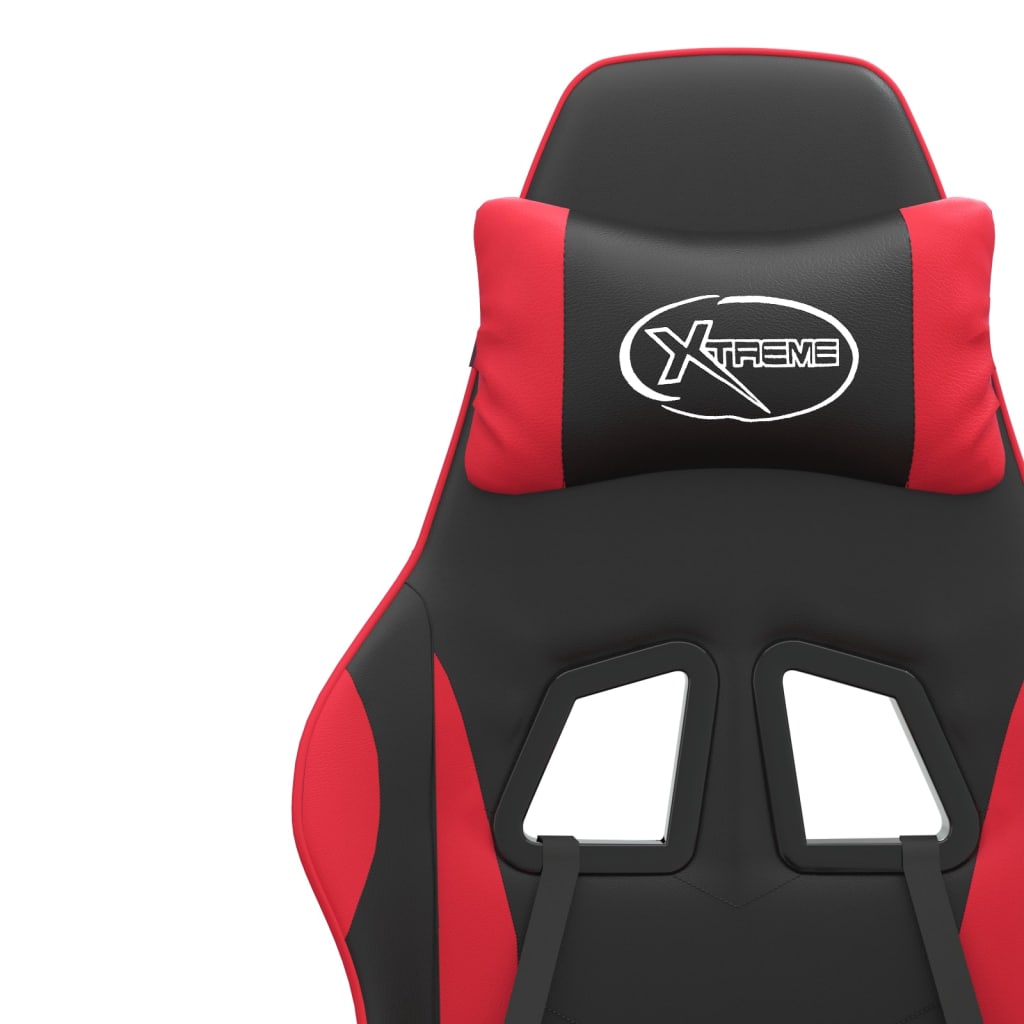 Gaming-Stuhl Drehbar Schwarz und Grün Kunstleder