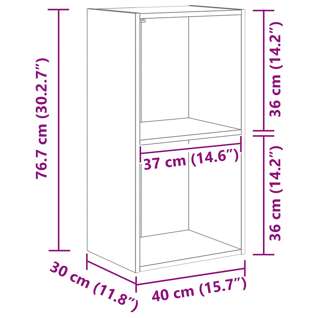 Bücherregal Weiß 80x30x189 cm Holzwerkstoff